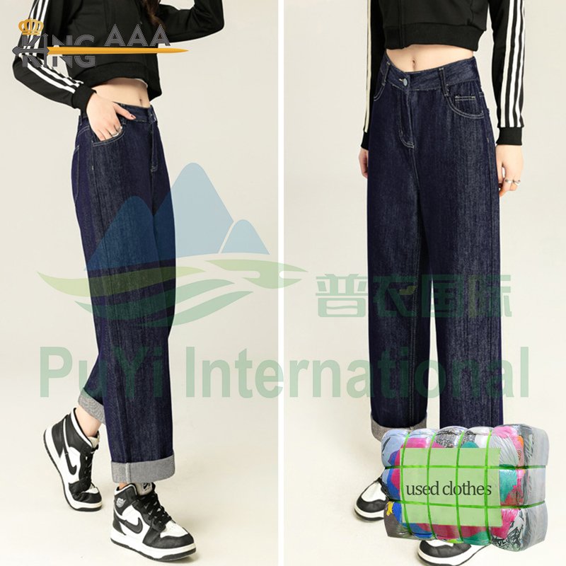 KINGAAA wholesale skinny ripped jeans ladies mixed ukay ukay bales used clothes from uk second hand jeans