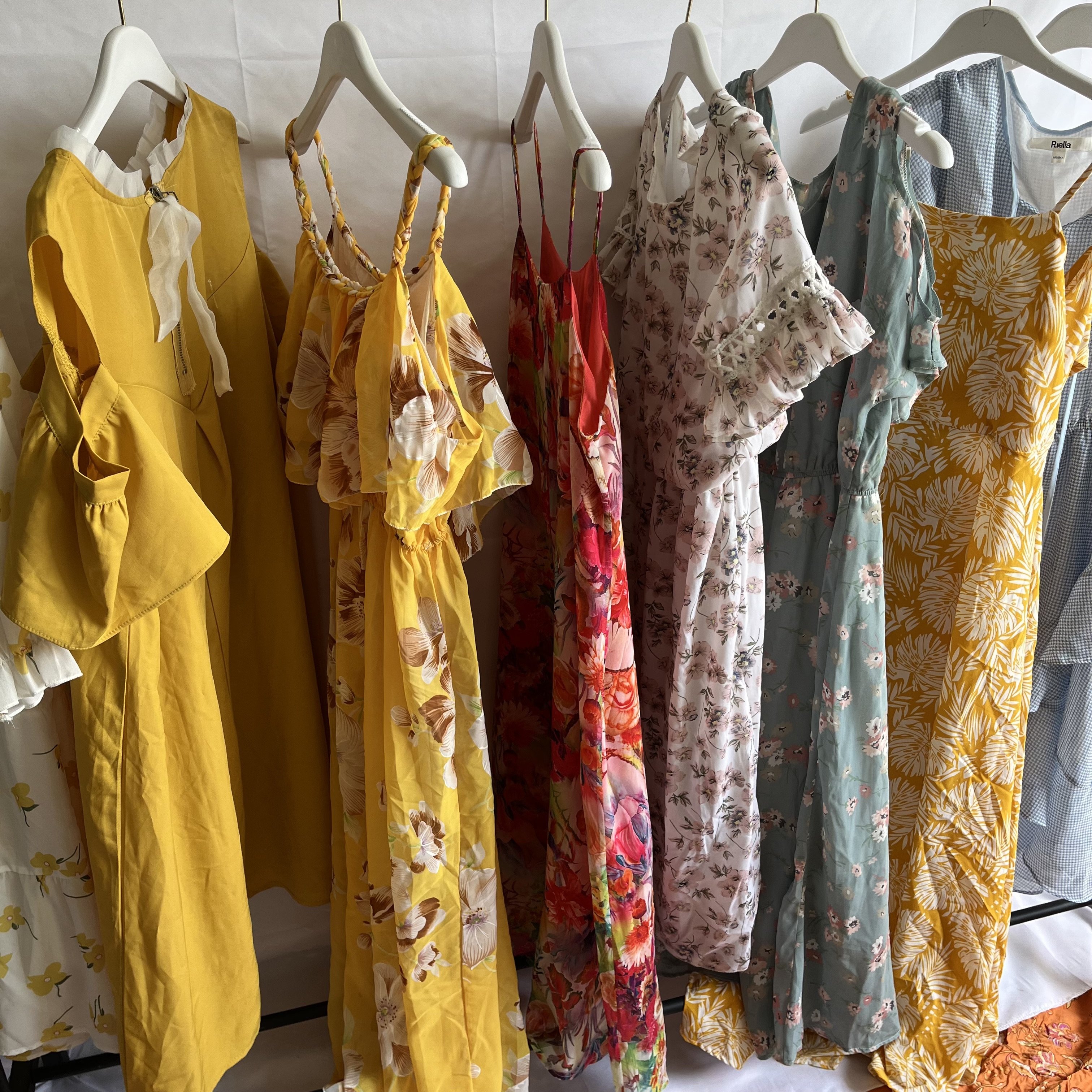 Second Hand Bulk Items Wholesale Lots Used Women Lace Chiffon Printing Slip Dress Elegant Casual Summer ukay ukay bales