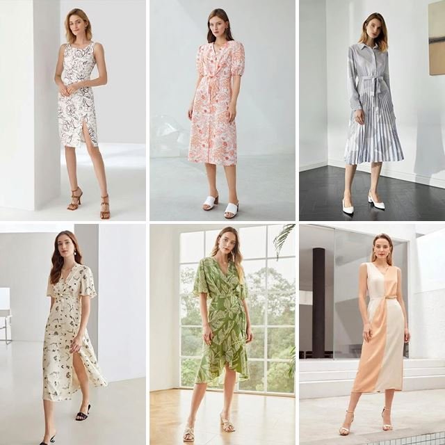 Hot selling casual dress inventory summer women's printed suspender V-neck dress mixed random shipment
