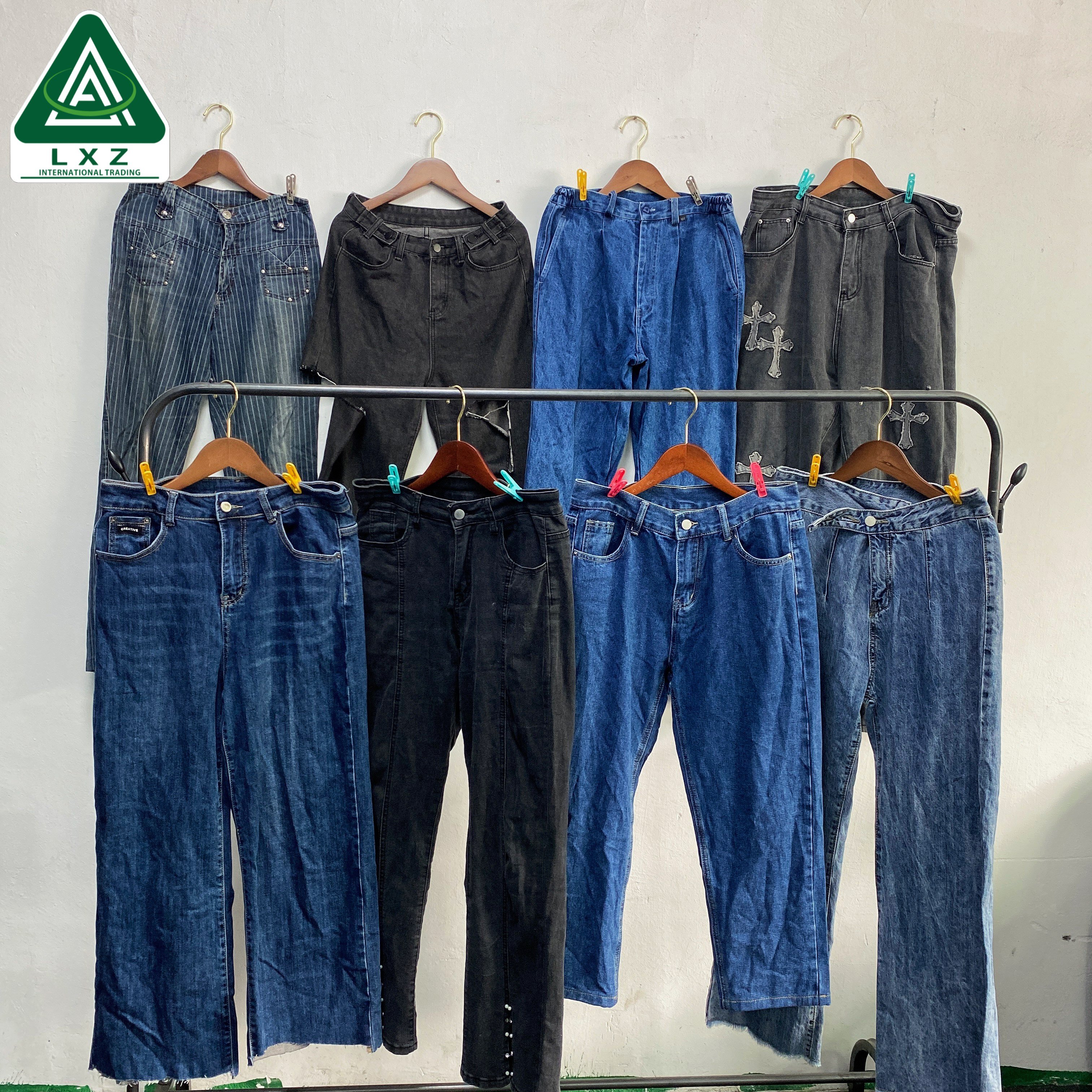 Square Jeans For Women Quality Used Jeans In Bale Used Clothes In Bulk Use Clothes Wholesale
