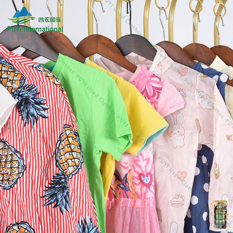 Children's summer wear second hand clothes baby kidswear bale used clothes