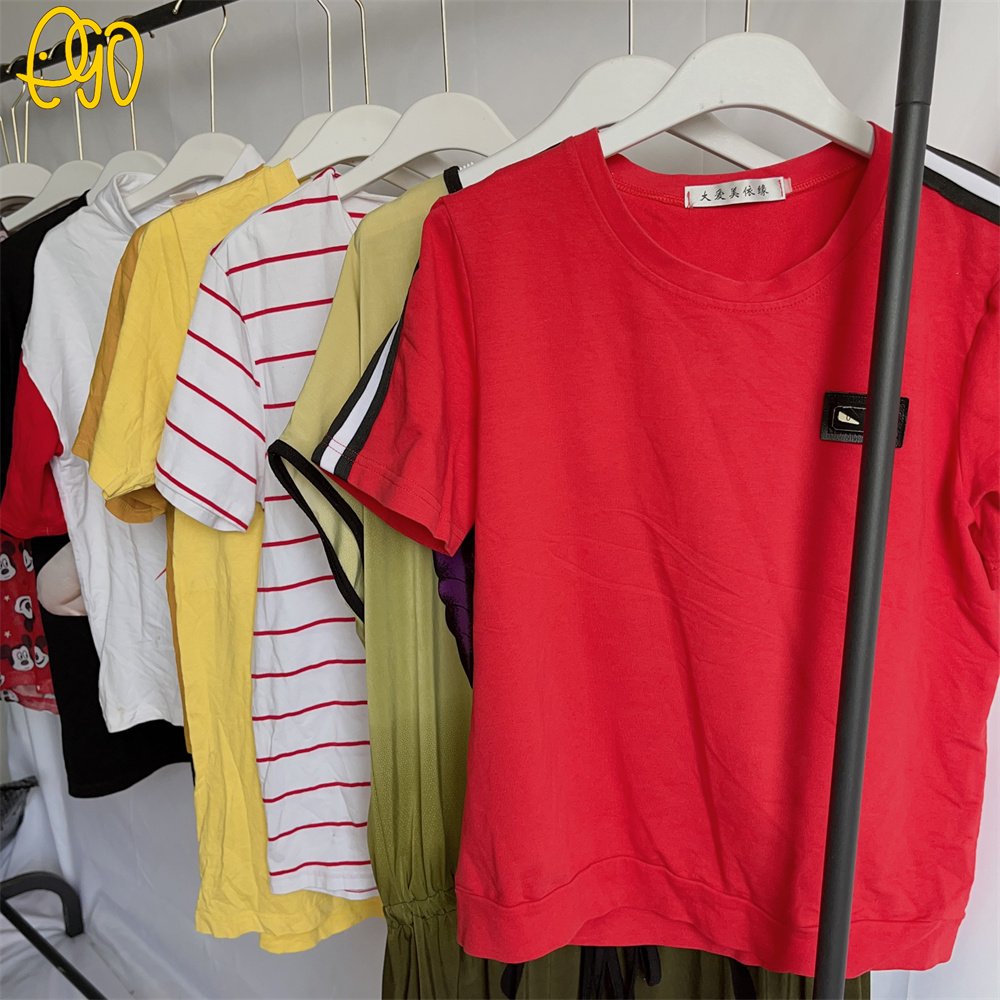 Used Clothes for Women T-shirt Branded Summer Clothes Used T-shirt Second Hand Clothes from Sweden