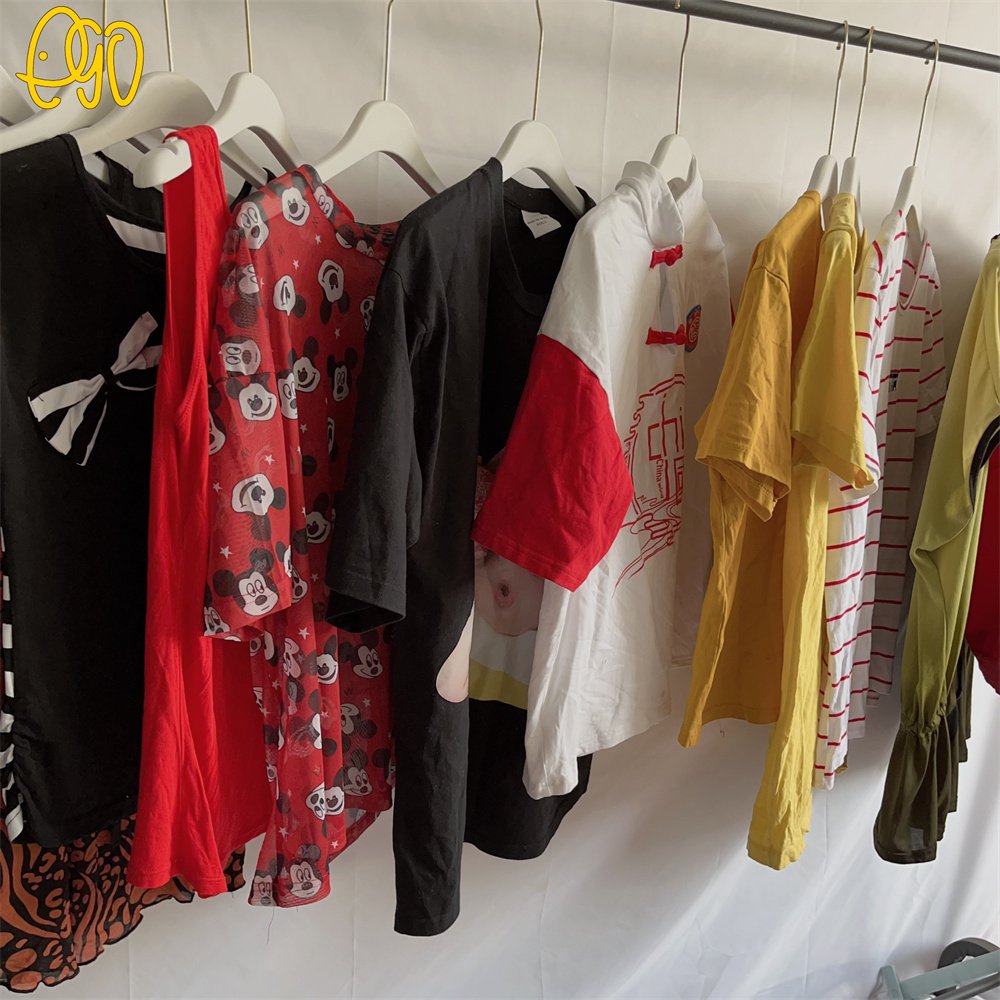 Used Clothes for Women T-shirt Branded Summer Clothes Used T-shirt Second Hand Clothes from Sweden