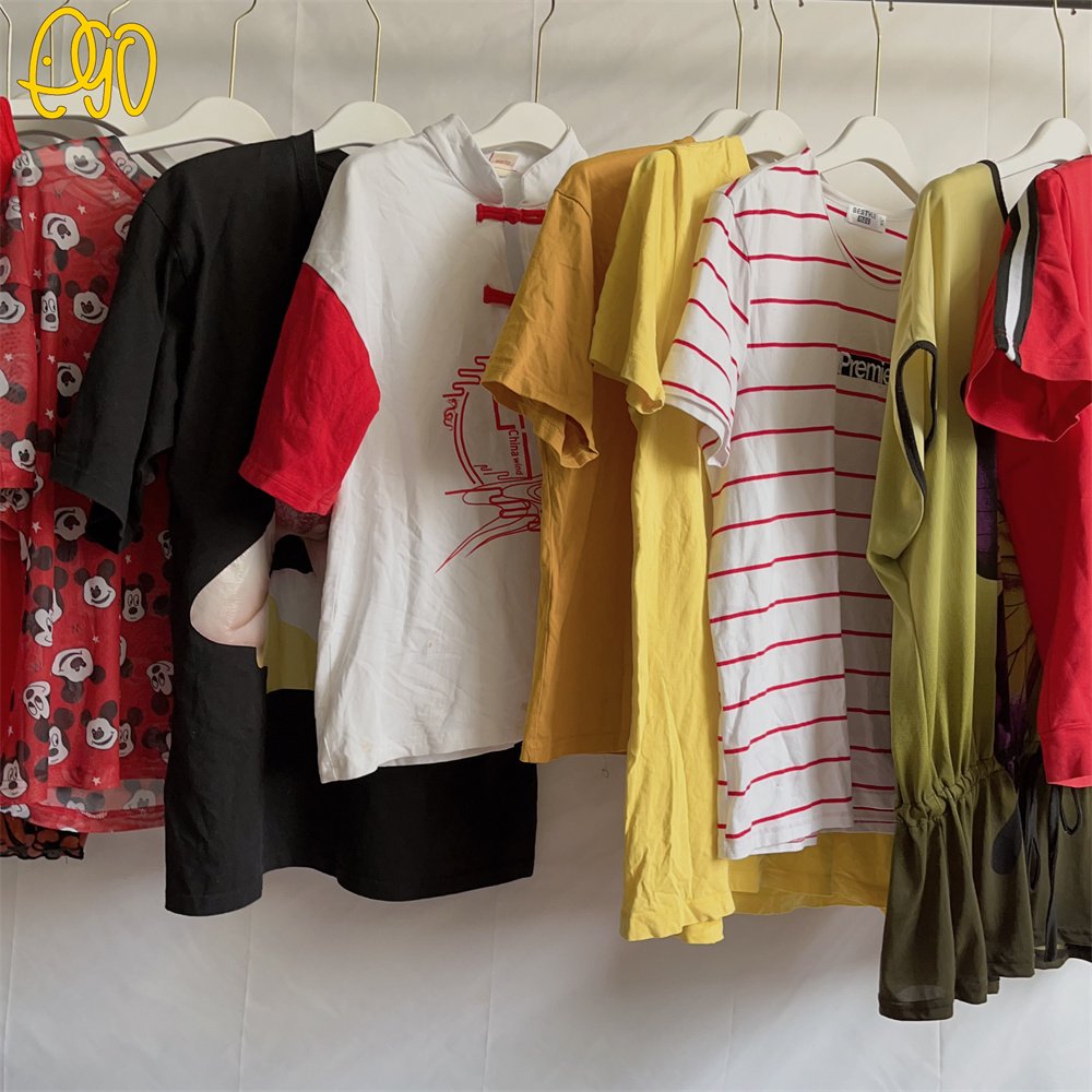 Used Clothes for Women T-shirt Branded Summer Clothes Used T-shirt Second Hand Clothes from Sweden