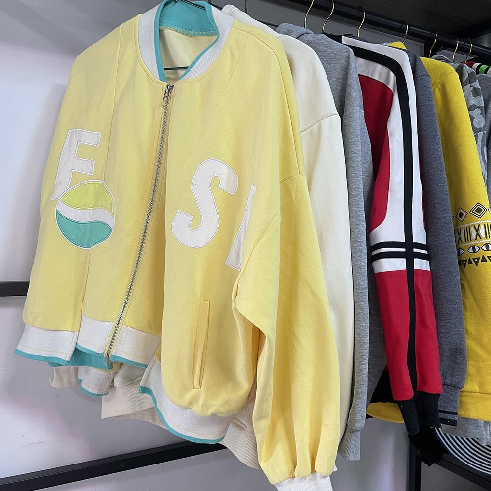 A Grade Used Clothes In Bales UK Used Clothing Zipper Jacket Second Hand Clothing Bales