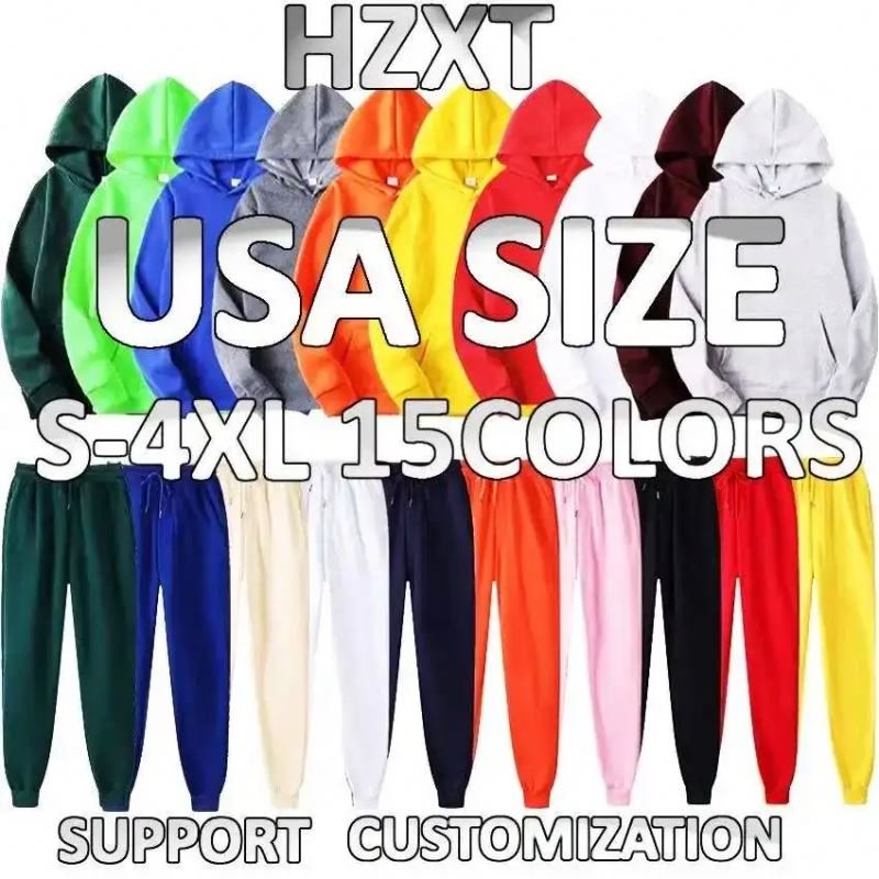 Heavy Weight jogger stock clothing Sweatshirts custom Printing men plain Pullover hoodie Embroidery hoodies oversize