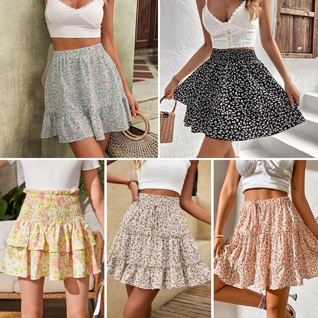 Low-priced women's wear Summer Skirts New Dress Brand Discount Women's Clothing Clearance Wholesale Used Dress
