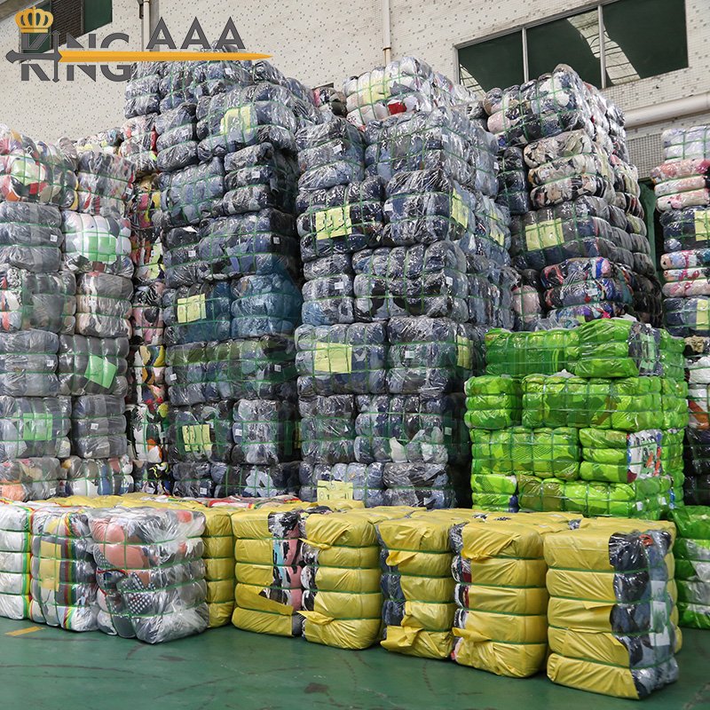 KINGAAA long cardigan thin clothes bales mixed used clothing second hand ball cardigan mitumba bales clothes korea