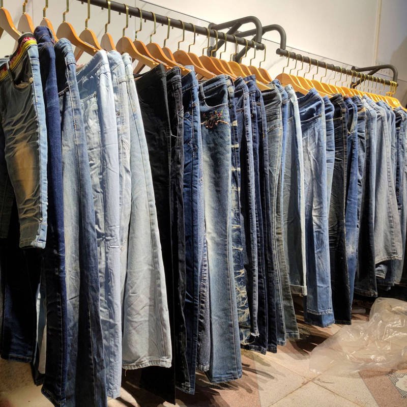 used destroyed denim Jeans ripped skinny jeans men second hand clothes surplus stock lots clearance