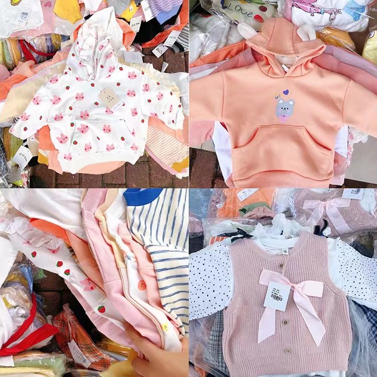 Girls Summer Casual Cotton Dress Wholesale Children's Fashion Apparel Stock Factory Bulk Supply for Kids Clothes