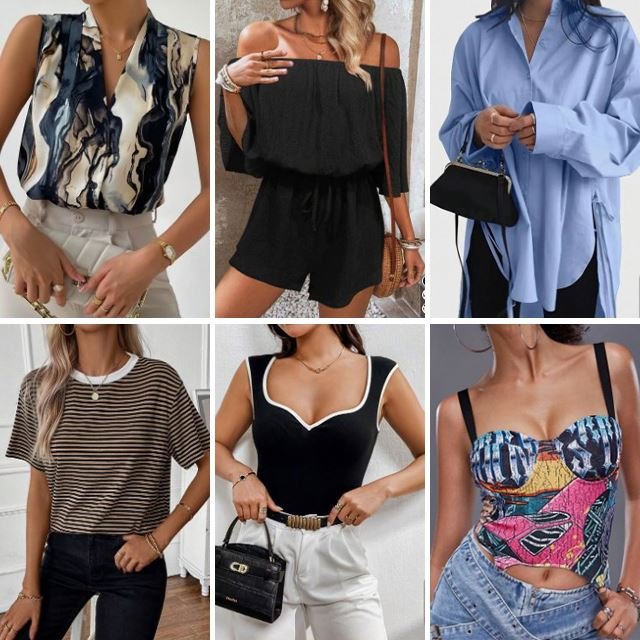 2024 Hot Selling Summer Women's Casual Printing Short sleeved V-neck Top T-shirt Shirt Mixed Style stock Random Shipment