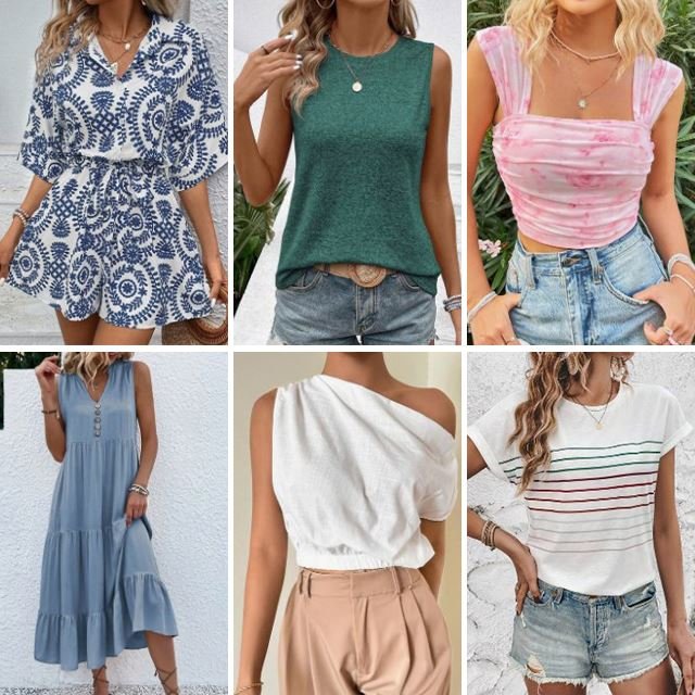 2024 Hot Selling Summer Women's Casual Printing Short sleeved V-neck Top T-shirt Shirt Mixed Style stock Random Shipment