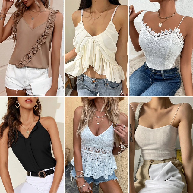 Stock clothing wholesale used clothes dresses, tops, T-shirts and pants mix and match