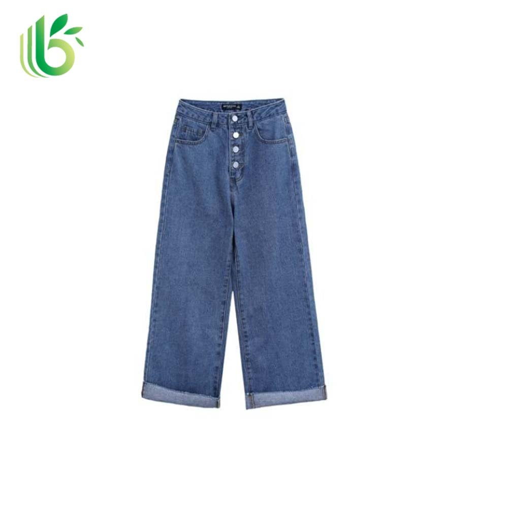 Rely Plan Wholesale Summer Ladies Denim Loose Pants A Grade Material Sale Used Clothes