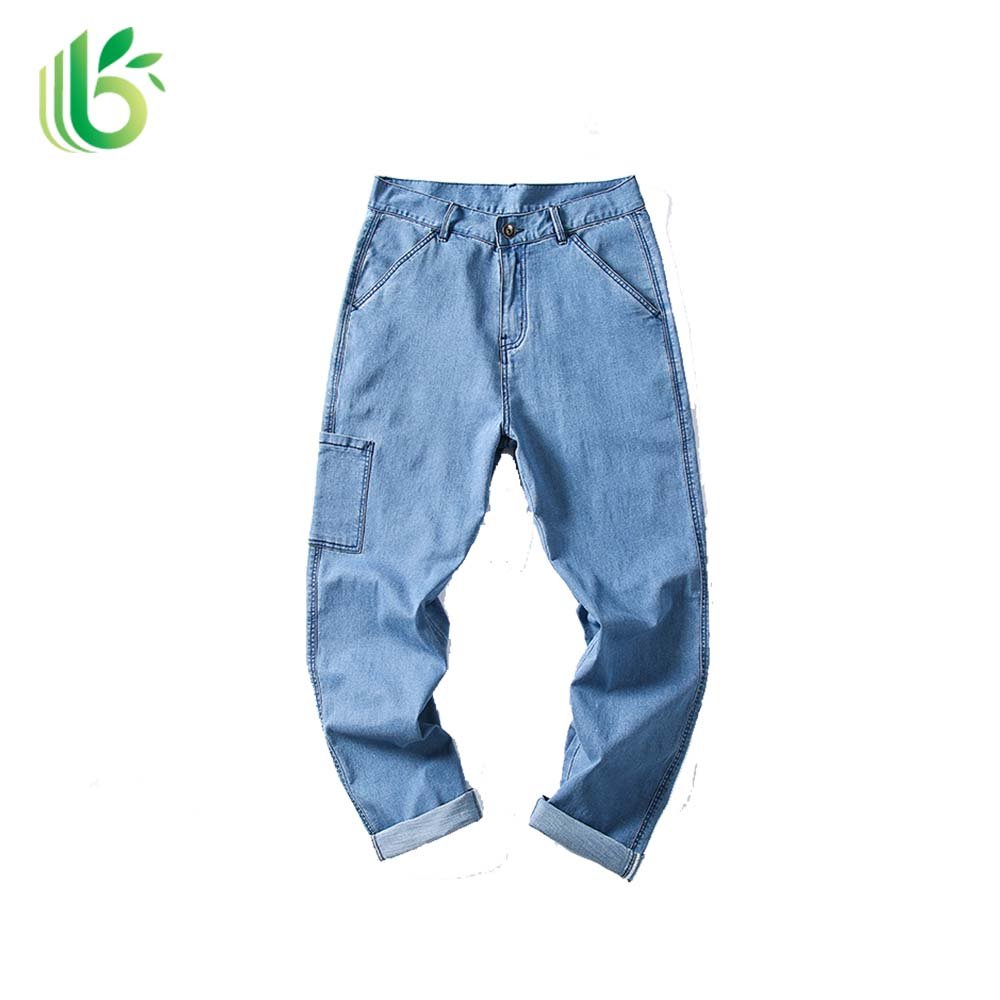 Rely Plan Wholesale Summer Ladies Denim Loose Pants A Grade Material Sale Used Clothes
