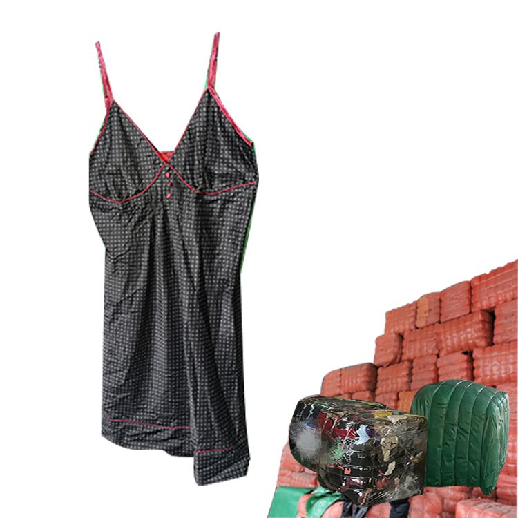 Second Hand Clothing Women's Sleepwear Silk Nightgown Bale Used Clothes Bulk Silk Pajamas Summer Dress Summer Jackets for Ladies
