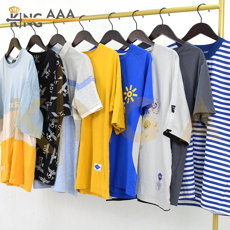 men shorts summer clothes High quality T-shirt second hand clothing in bales korea clothes