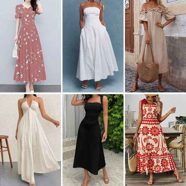 Manufacturer wholesales summer women's clothing elegant and casual mix and match dresses fashionable clothing randomly shipped