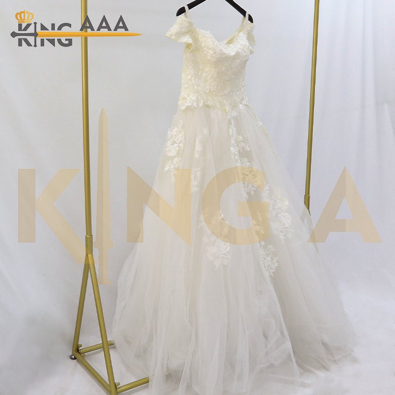 Deluxe Italy design evening dress used clothes cheap second hand Wedding Dress