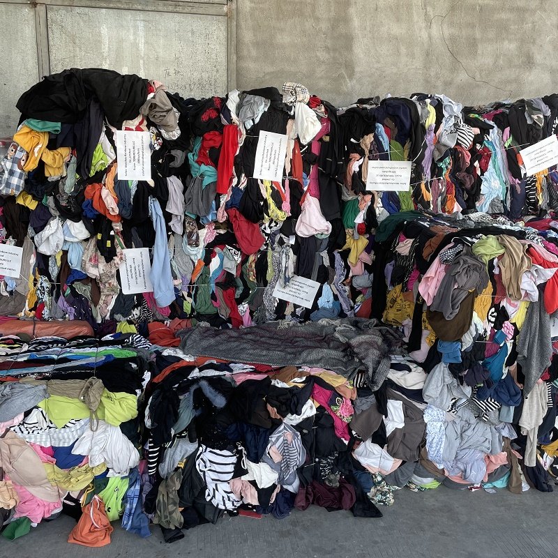factory cotton used clothes white and colorful uncut rags second hand cotton rag for wiping preloved cheapest clothing container