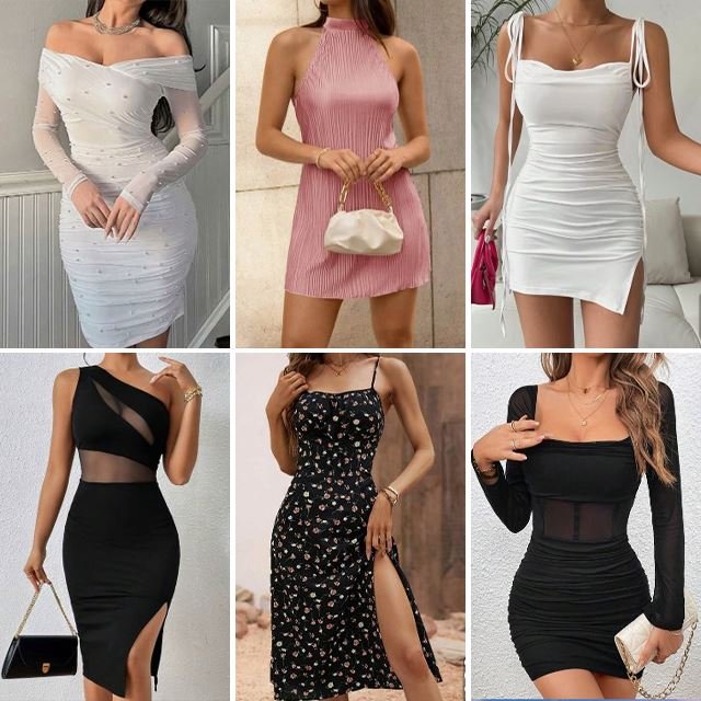 Wholesale of high-quality women's summer casual dresses with used styles for clearance