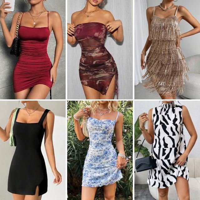 Wholesale of high-quality women's summer casual dresses with used styles for clearance