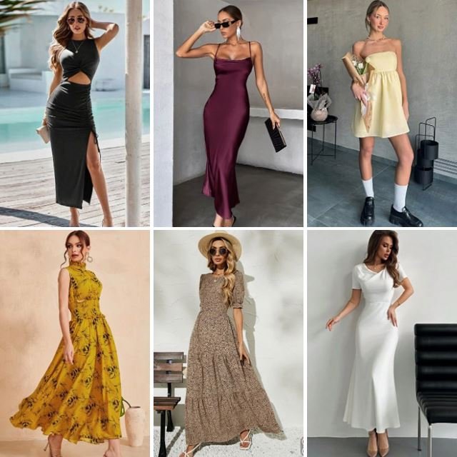 Wholesale of high-quality women's summer casual dresses with used styles for clearance