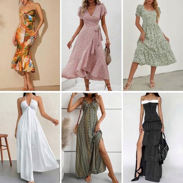 Clearance of women's clothing wholesale stock dresses summer fashion elegant casual women's dresses random shipment inventory