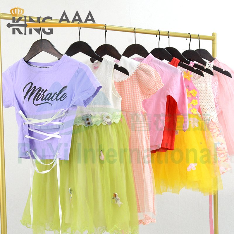 Wholesale Cotton Kids Used Clothes Cartoon Printed Children Summer Wear Clothes Wear Second Hand Clothing Bales for Kids