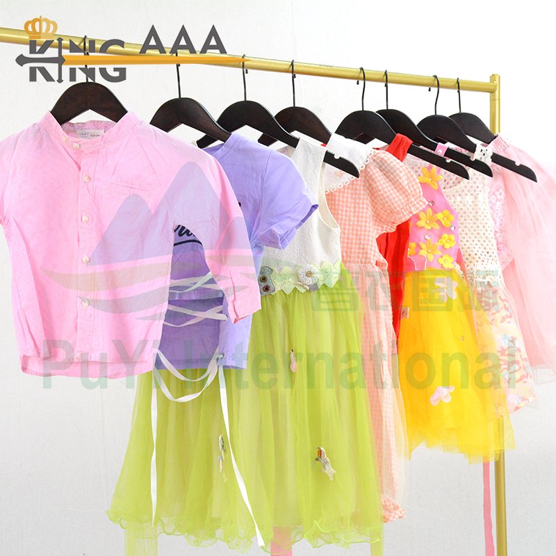Wholesale Cotton Kids Used Clothes Cartoon Printed Children Summer Wear Clothes Wear Second Hand Clothing Bales for Kids