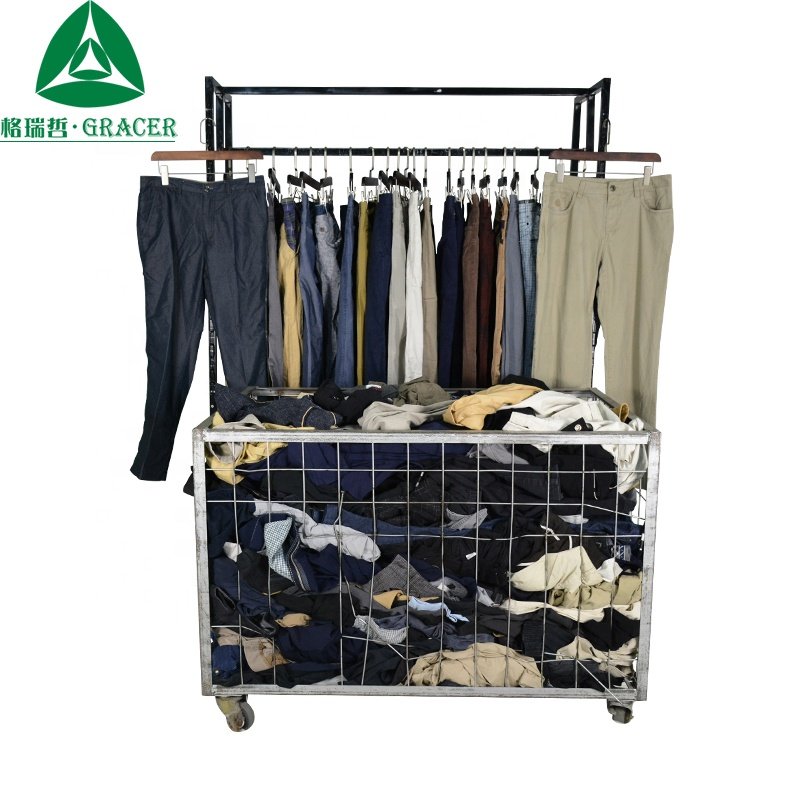 Korean Denim Short Pants Used Clothes Bales Ukay Bundle Supplier Second Hand Clothing Premium Used Clothes Uk