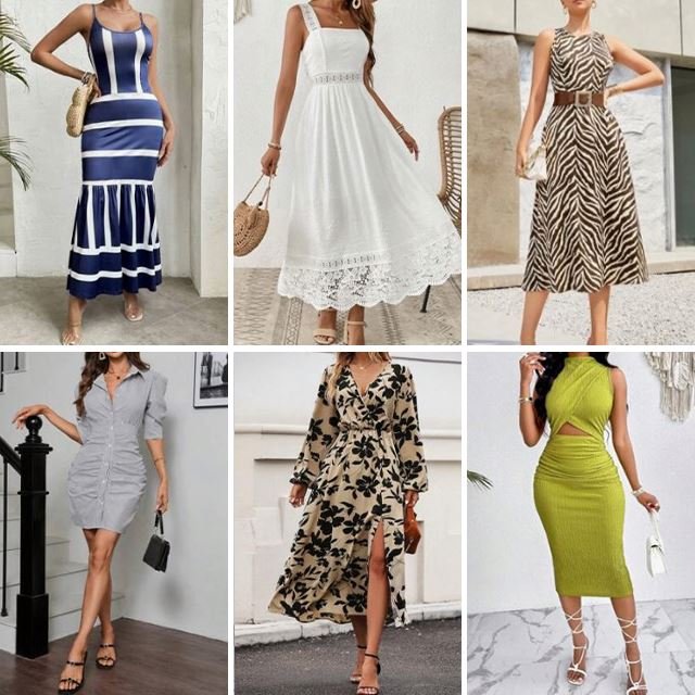 2024 brand-new women's elegant women's casual short sleeved dresses women's summer dresses clearance random shipment