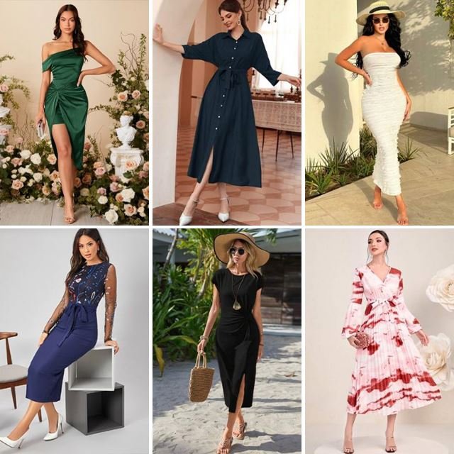 Summer New European and American Sexy V-neck Strap Women's Dress