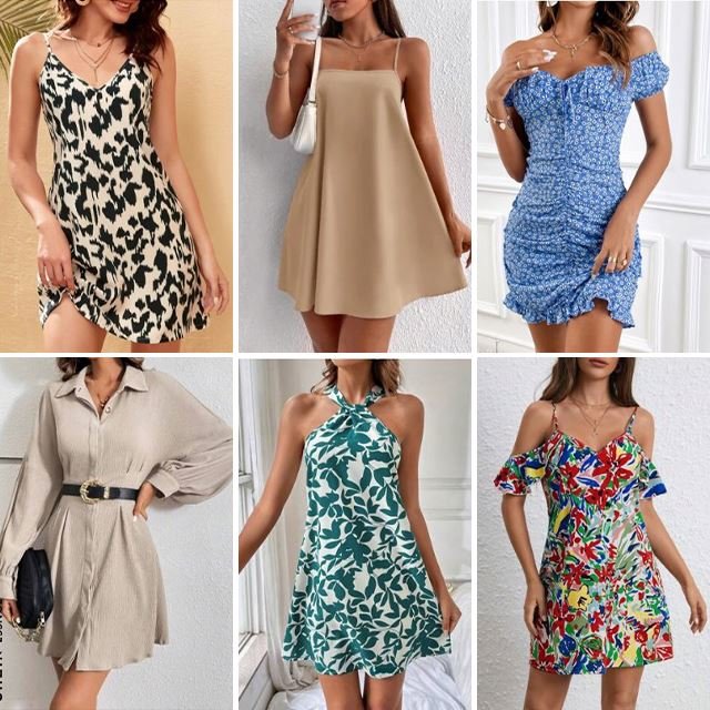 Summer New European and American Sexy V-neck Strap Women's Dress
