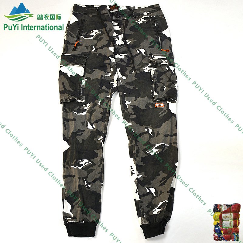 Men pocket pant cotton used pants used clothes bales for men