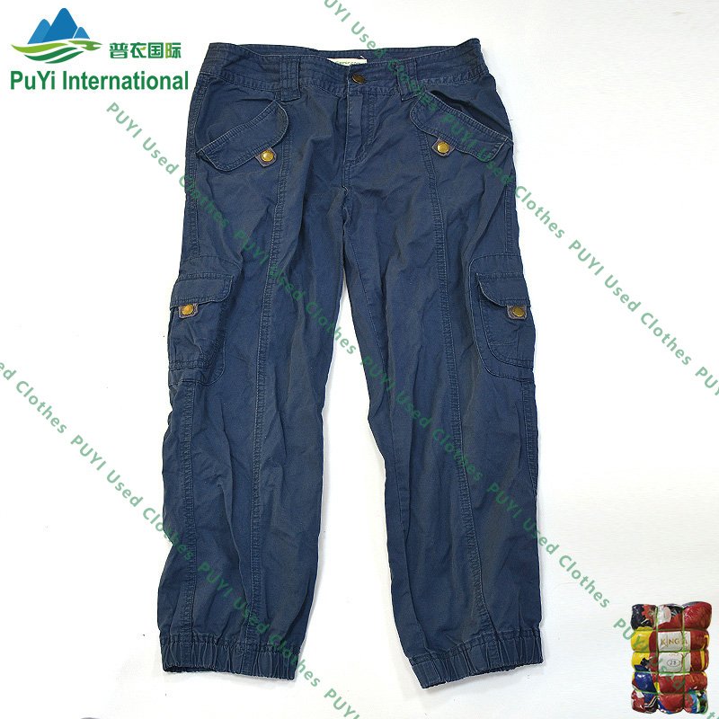 Men pocket pant cotton used pants used clothes bales for men
