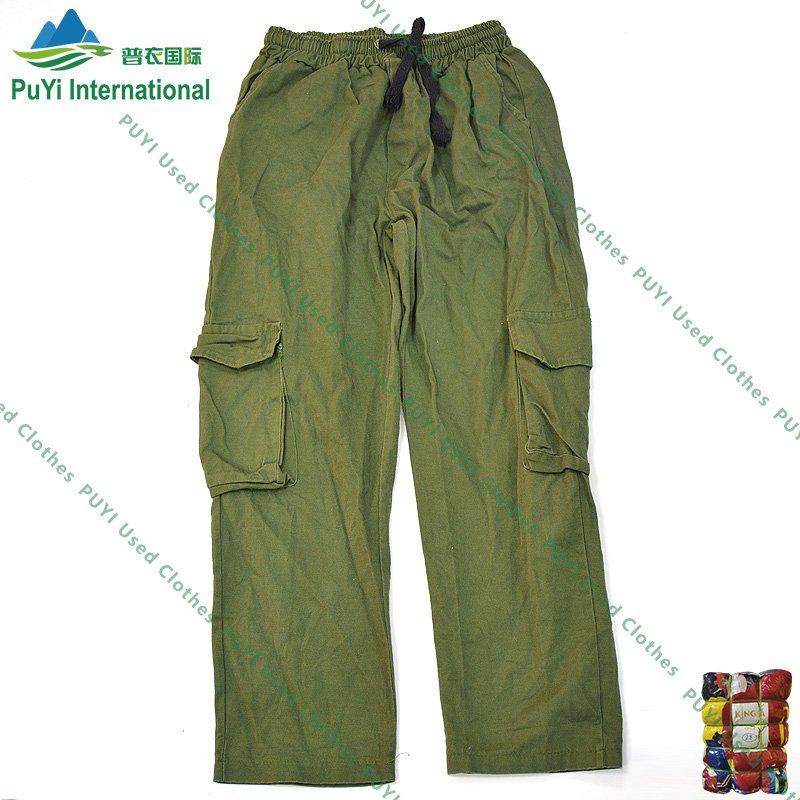 Men pocket pant cotton used pants used clothes bales for men