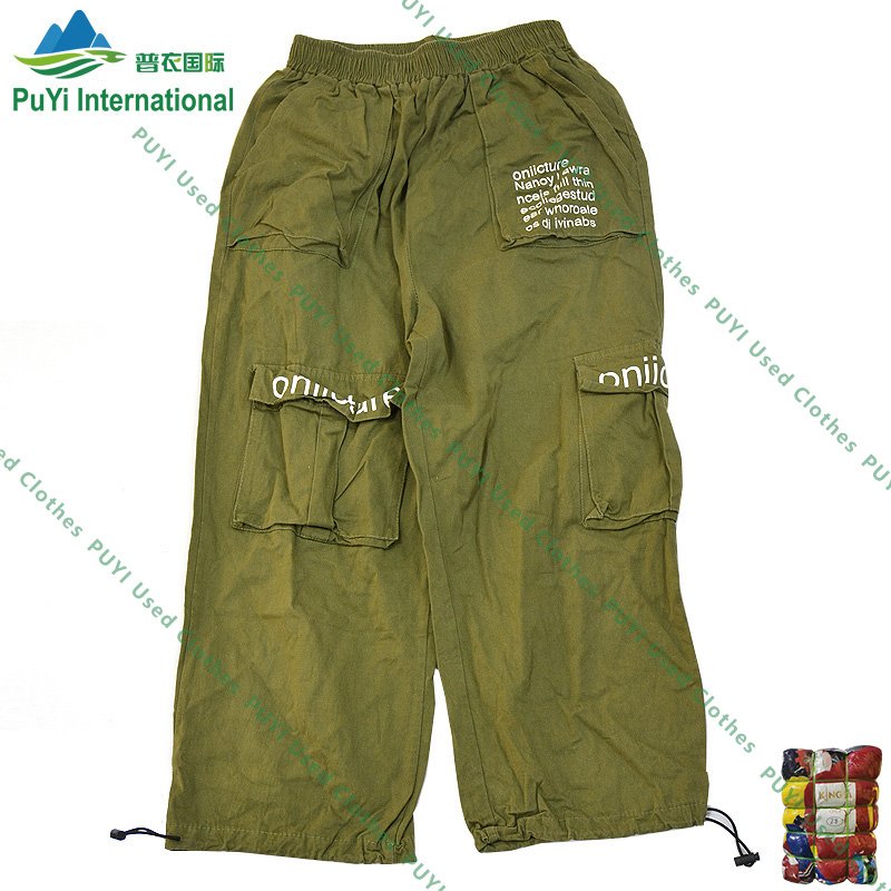 Men pocket pant cotton used pants used clothes bales for men