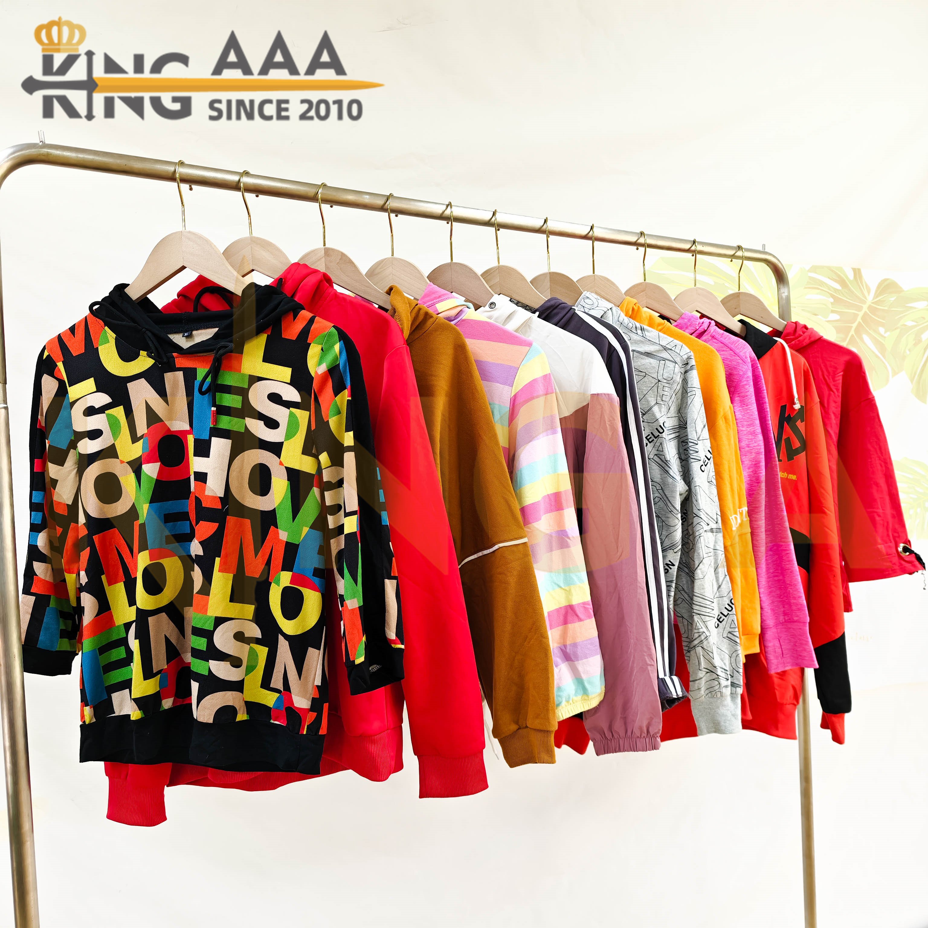 GEYU Wholesale Winter Cotton Hoodies Long Sleeve Second Hand Clothes Used Clothing Unisex Branded Hoody in Bales