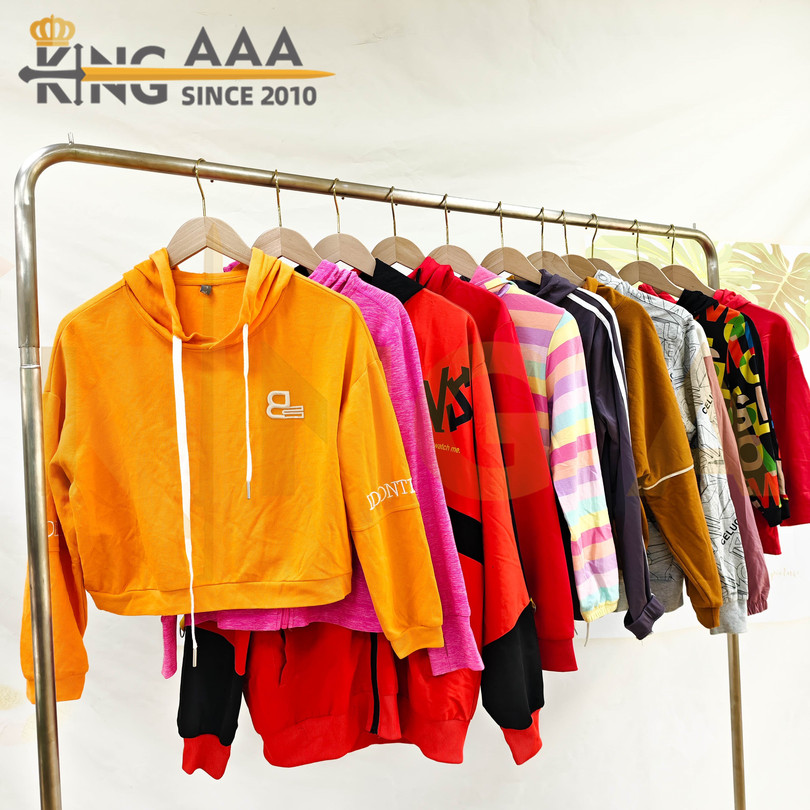 GEYU Wholesale Winter Cotton Hoodies Long Sleeve Second Hand Clothes Used Clothing Unisex Branded Hoody in Bales