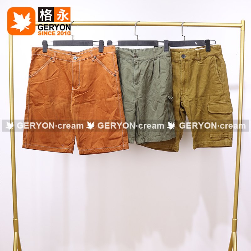 GERYON vintage men shorts ukay ukay bales used branded clothes second hand cargo shorts for men used clothing