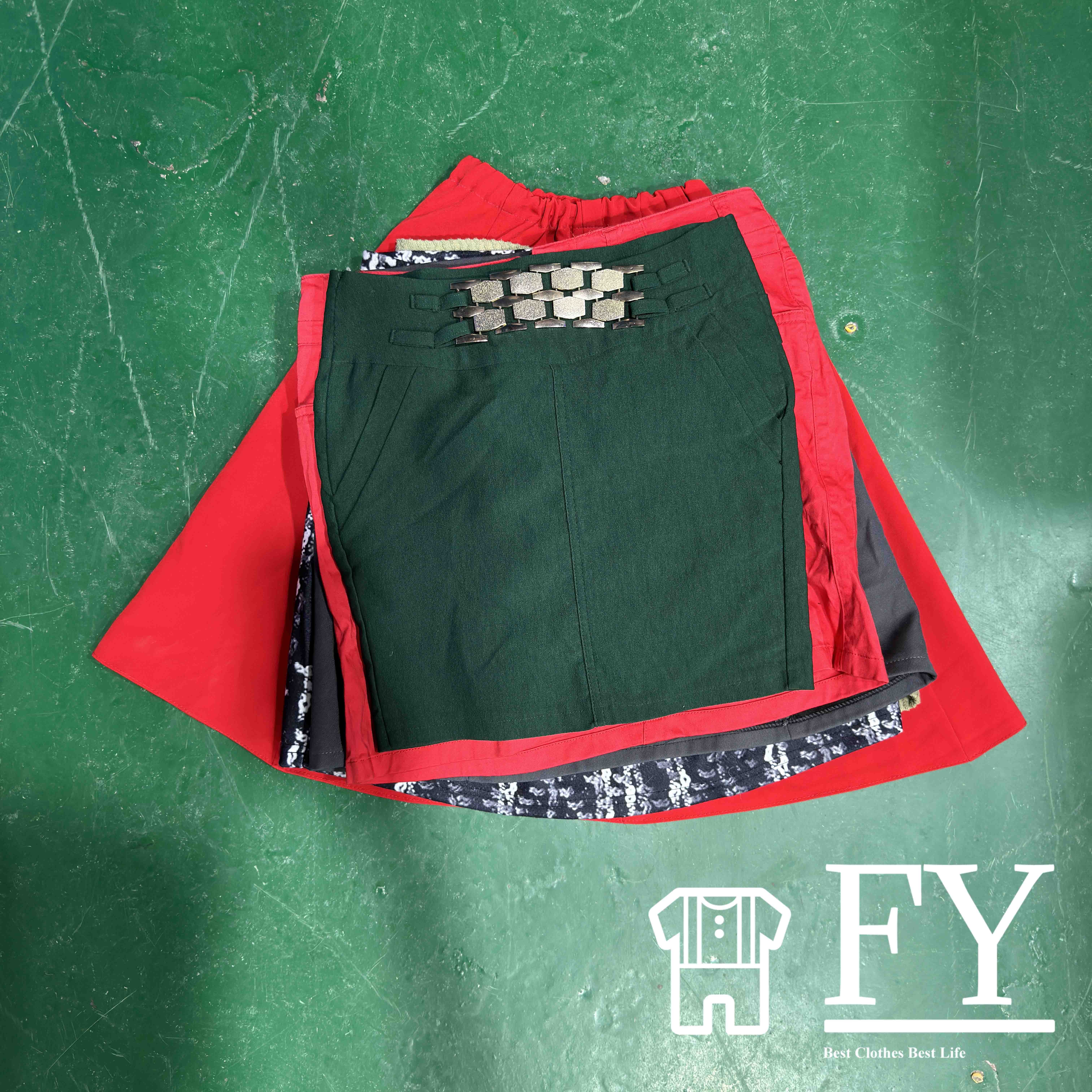 FengYang Used Women Clothes Mini Skirt Bales Of Vintage Clothing Summer Used Clothes