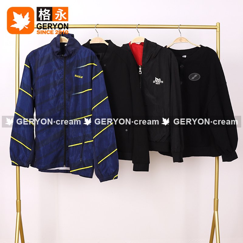 GERYON vintage winter Baseball windbreaker jacket bale used jackets men second hand clothes man wholesale used clothing