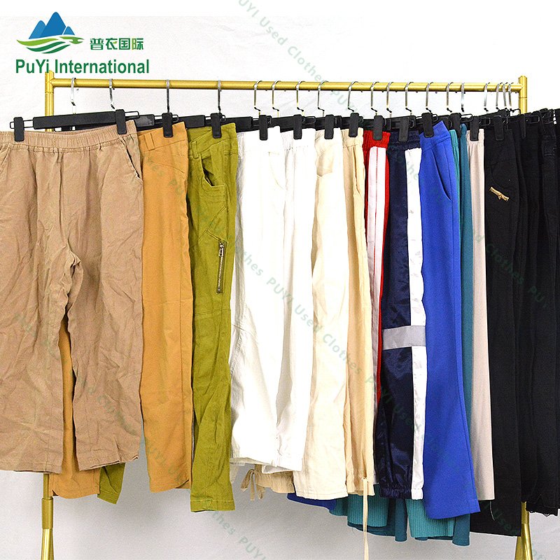korean ladies cotton pants jogging used women clothes wholesale korea used clothes of pant jeans