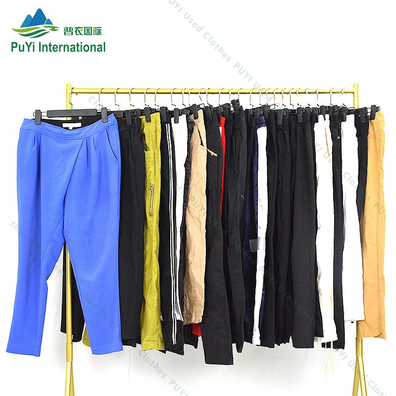 korean ladies cotton pants jogging used women clothes wholesale korea used clothes of pant jeans
