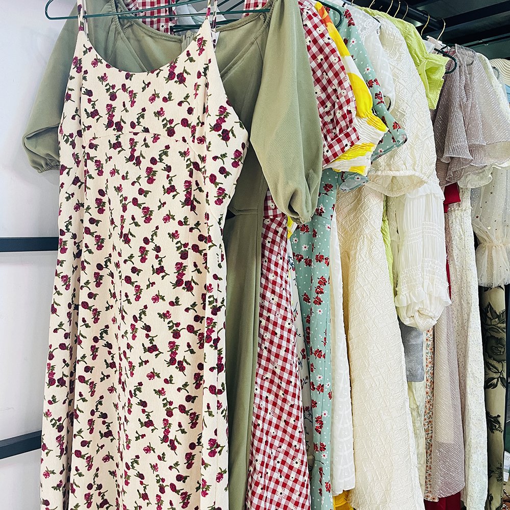 Summer Thrift Korean Used Clothing Cotton Second Hand Long Dress Used Dress in Bales for Women Adults Mixed Colors