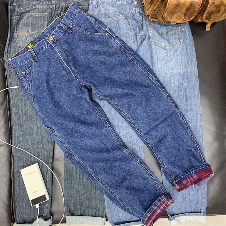 stock new wholesale used blue jeans classic fashion second-hand pants denim man's used jeans biker skinny jeans stock wholesale