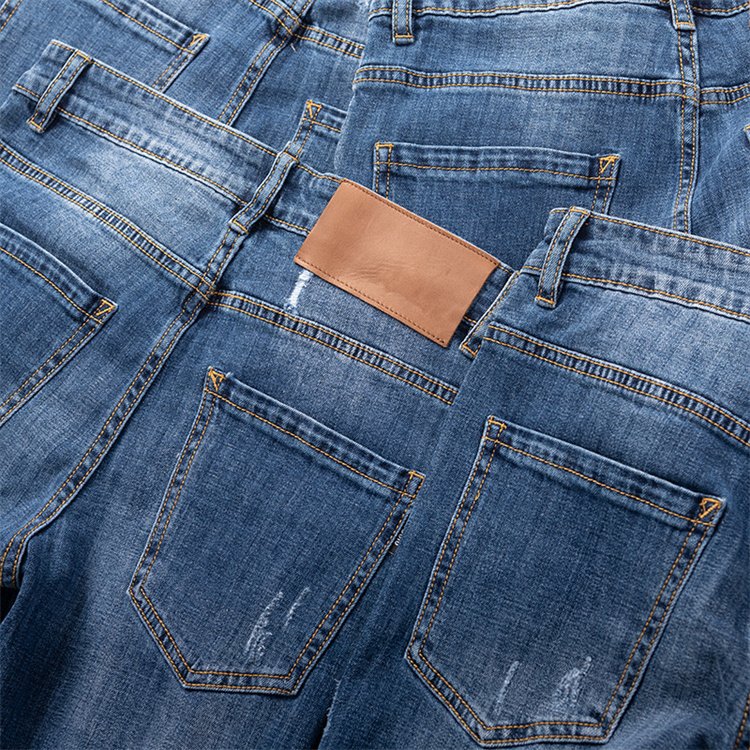 stock new wholesale used blue jeans classic fashion second-hand pants denim man's used jeans biker skinny jeans stock wholesale
