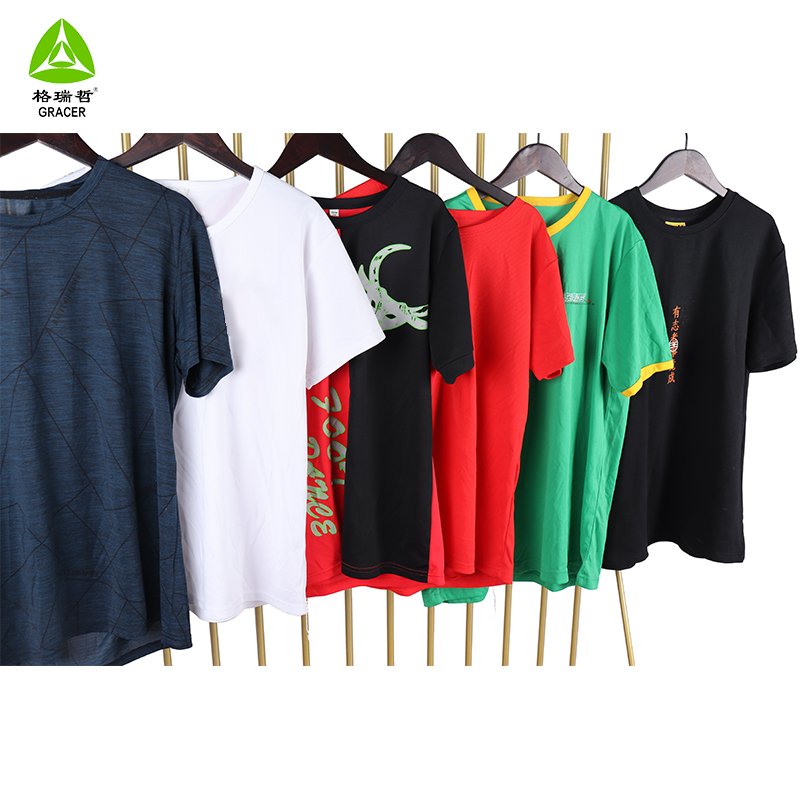 Thrift Clothing Brand Casual O-Neck Mixed Style Used T-Shirt Second Hand Clothes Tee Bales
