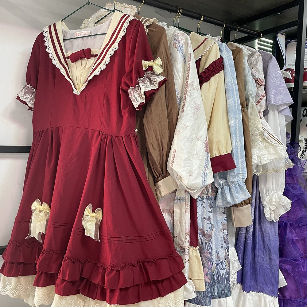 Factory wholesale second-hand women's Lolita skirts in Japanese style Lolita from Japan used clothing